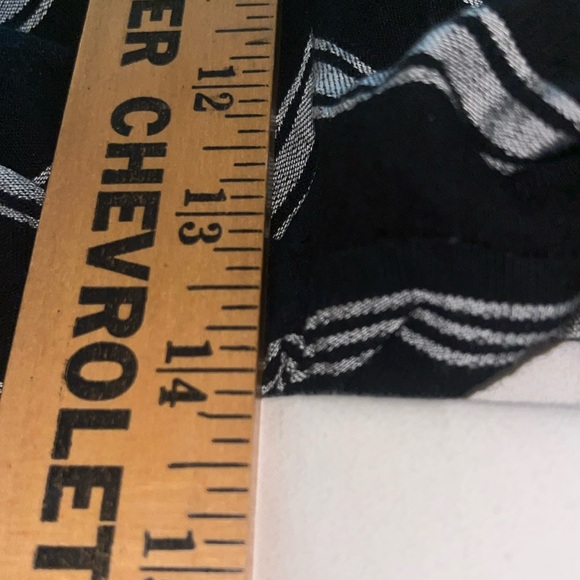 Gap Black Striped Jumpsuit Sleeveless Small Tall Drawstring Waist Viscose - Picture 10 of 15